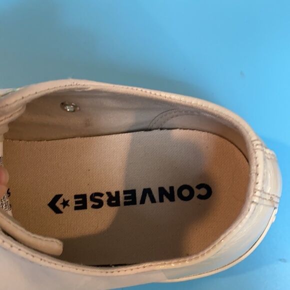 Chuck Taylor Converse Blocked Nubuck Egret/Driftwood Gray Low Top Sneaker Sz8/10 - Picture 7 of 10